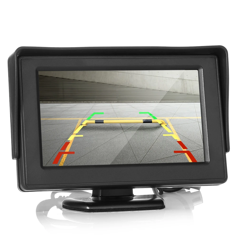New Arrival Car 4.3 inch Screen Display Rear View LCD Monitor Night Vision Reversing Camera IPX6 Waterproof Parking monitor | Автомобили и