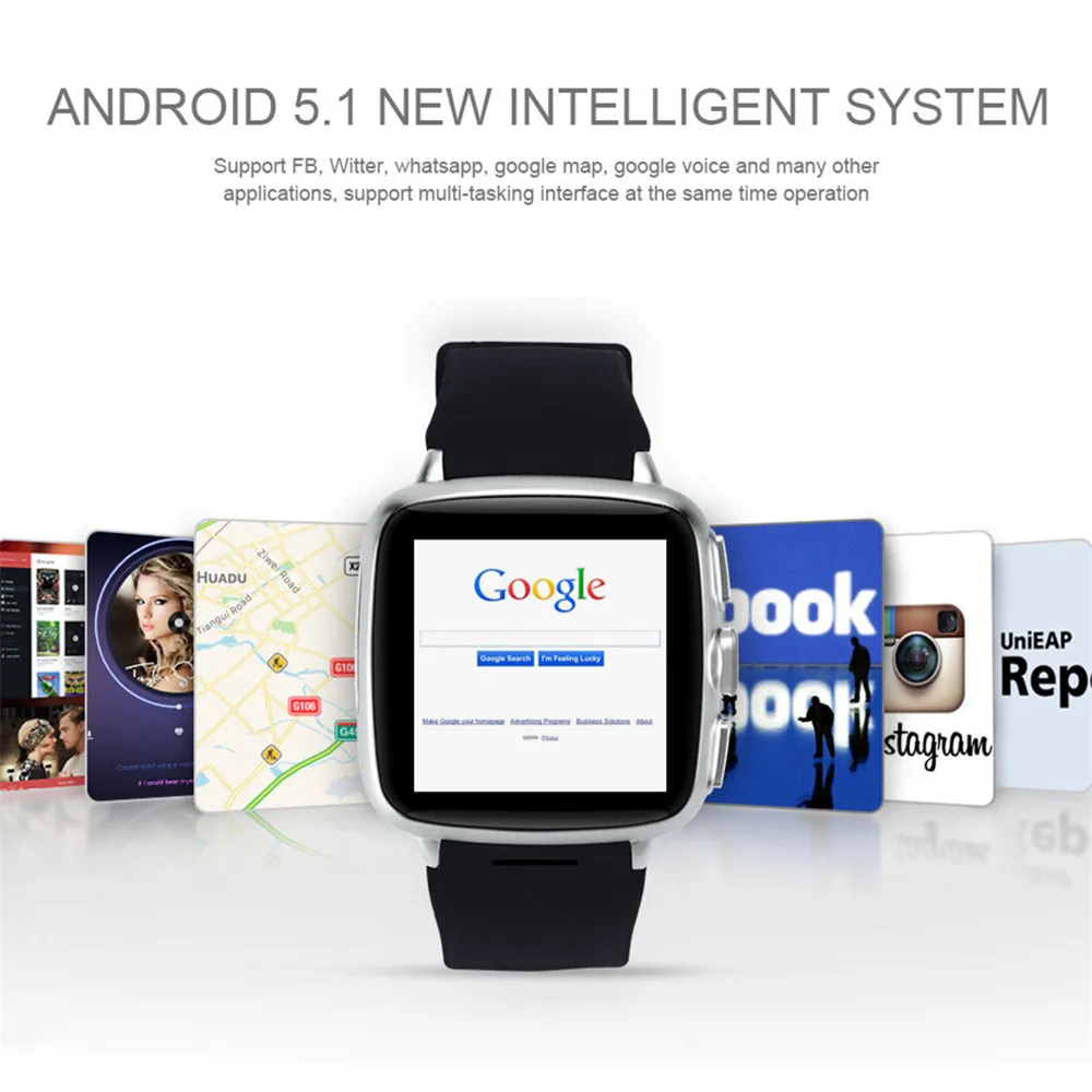 Смарт-часы MODOSON Android Z01 спортивные Смарт-часы 512M ram+ 4G rom+ 3G+ gps+ SIM+ wifi+ аккумулятор 600mAH+ камера+ Bluetooth часы