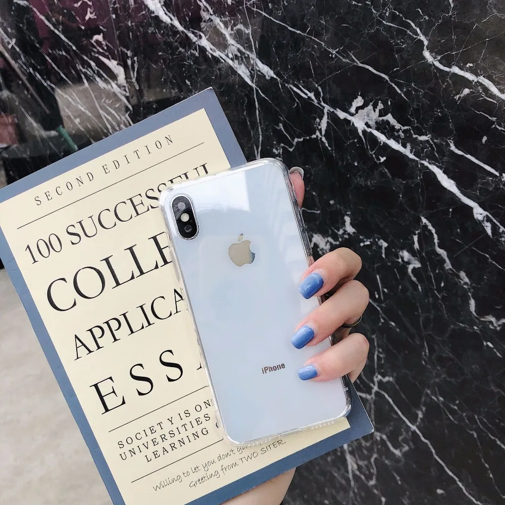 Чехол для iPhone XS Max задняя крышка из закаленного стекла 9 H устойчивый к царапинам