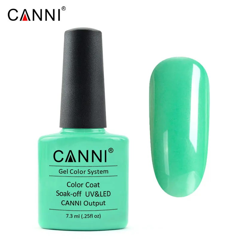 159 CANNI, высокопрочный гель,, глянцевый, для маникюра, долговечный, блестящий, не чистый, светодиодный, УФ-лампа, не впитывается, не протирается, верхнее покрытие, Гель-лак для ногтей - Цвет: 159