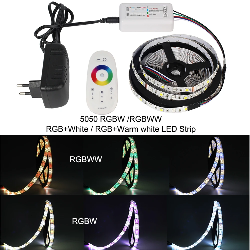 Комплект светодиодных лент 12 В постоянного тока Светодиодная лента 5050 RGB RGBW RGBWW 60