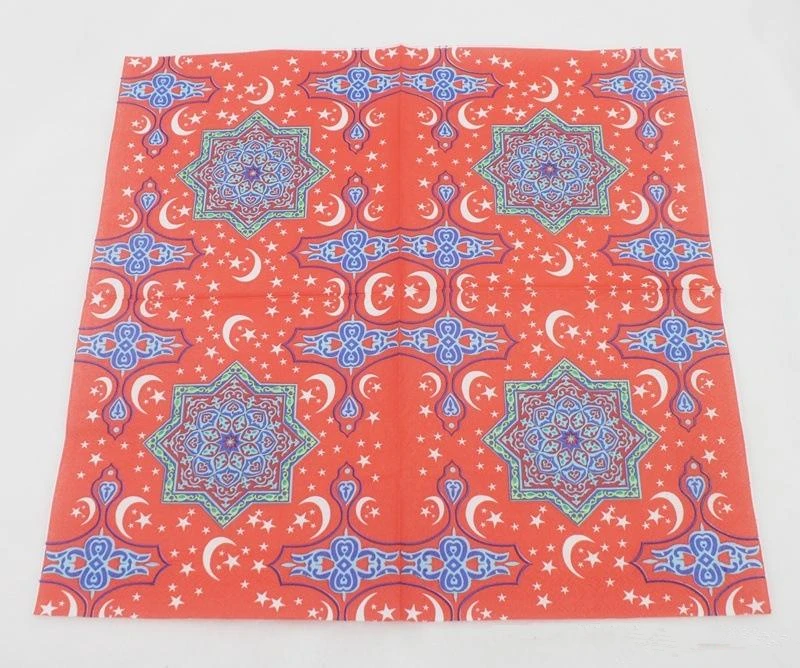20pcs Ramadan Muslim Napkins Party Decorations Adults Birthday Decoration Wedding Supplies | Дом и сад