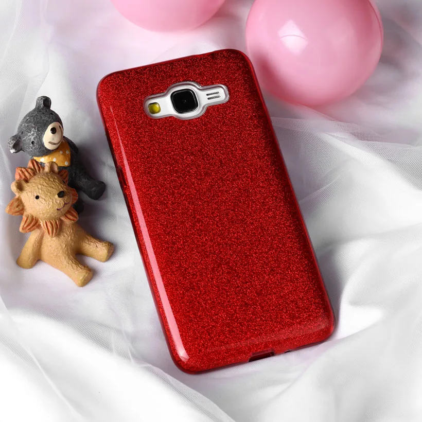 Red Akabeila чехол для samsung Galaxy J7 чехол s силиконовый пластиковый блестящий чехол для samsung J7 J700 чехлы - Цвет: Red