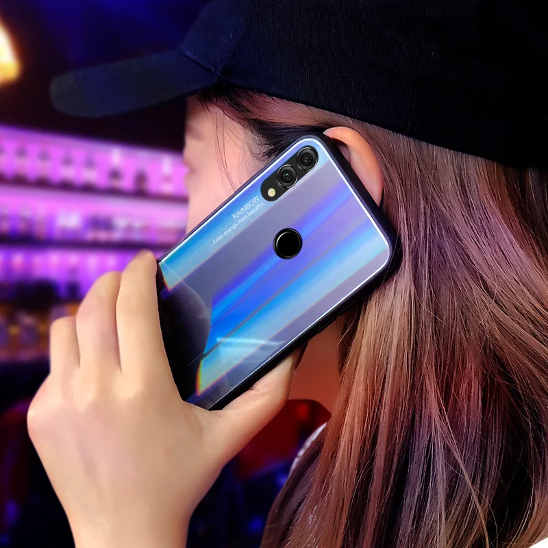 8X Сменные чехлы из закаленного стекла для Huawei Honor Nova 3 3i P Smart Plus чехол с лазерным