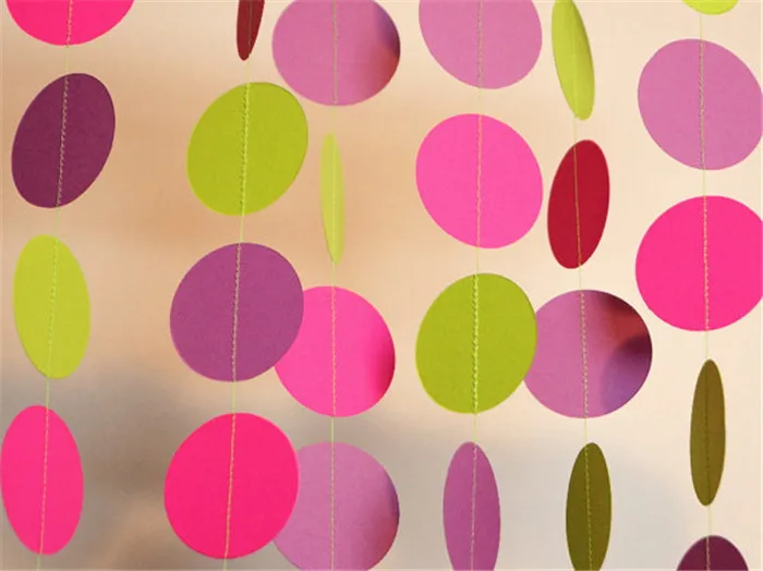 1 шт. круглый многоцветный ручной бумаги гирлянды свадьба ну вечеринку висячие