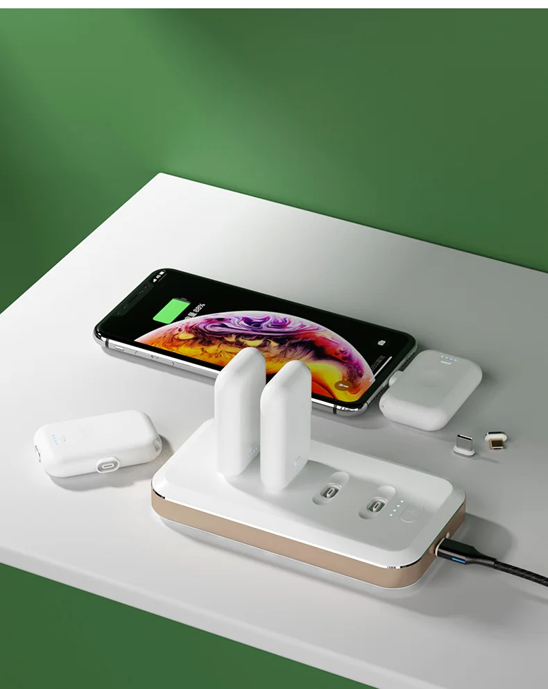 Cafele Мини Магнитный внешний аккумулятор для Xiaomi 9 8 iPhone X, магнитное портативное зарядное устройство для huawei P20 30 pro, внешний аккумулятор