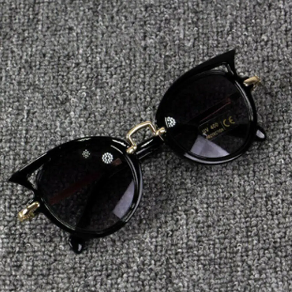Черный New Fashion Kid Baby Retro Beach Toys Glasses Anti-UV Eyeglasses New Boys Girls Holiday Outdoor Sunglasses Toys Accessories - Цвет: Черный
