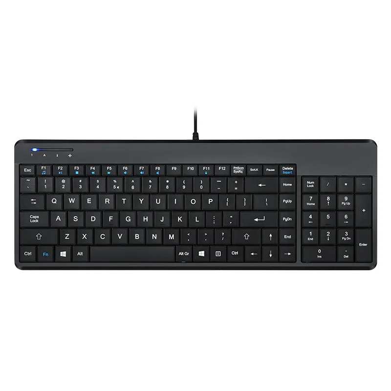 Perixx PERIBOARD-220 h-usb Проводная компактная клавиатура с/без usb-хаб с цифровой клавиатурой и мультимедийным интерфейсом