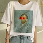 Женская футболка с принтом Ван Гога, Повседневная Уличная футболка с принтом в стиле Харадзюку, 2019