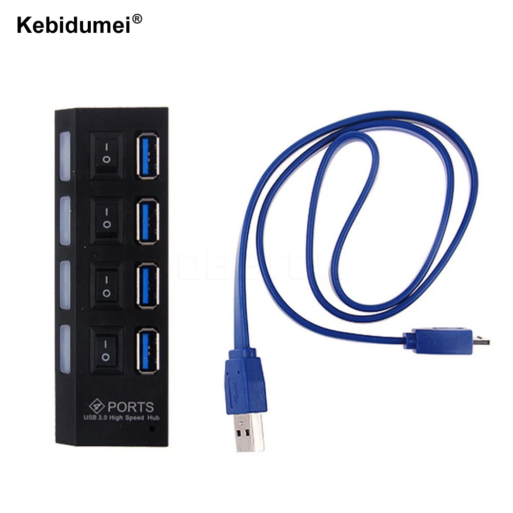 2020 Горячая 4 Порты usb хаб 3 0 Супер Скорость 5 Гбит/с микро USB концентратор высокое