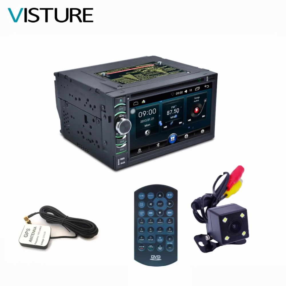 Car 6.5 дюймов android ПК построен в GPS навигации автомобиль тире USB/SD/AUX/MP3/ cd dvd плеер
