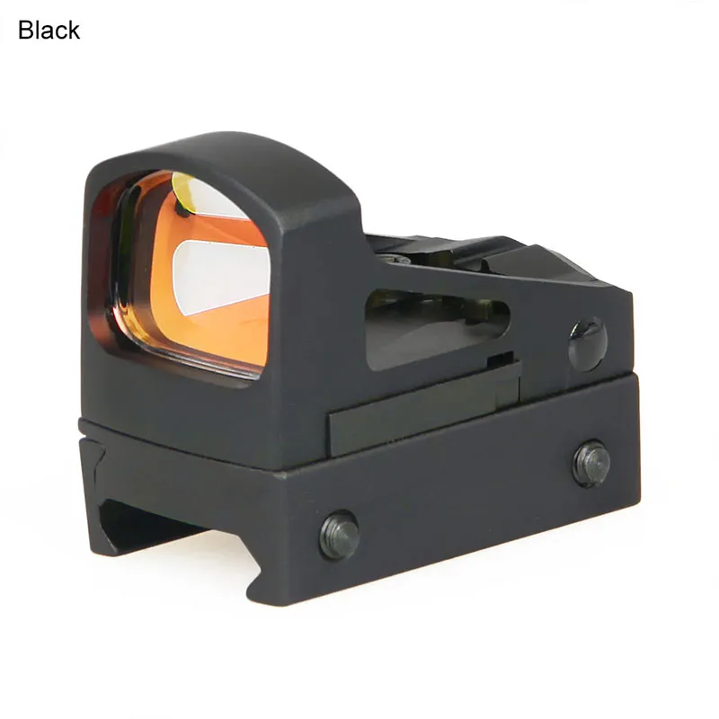 black PPT Мини red dot прицел с красным лазером для тактических и страйкбол 21,2 мм рельс GZ2-0114 - Цвет: black