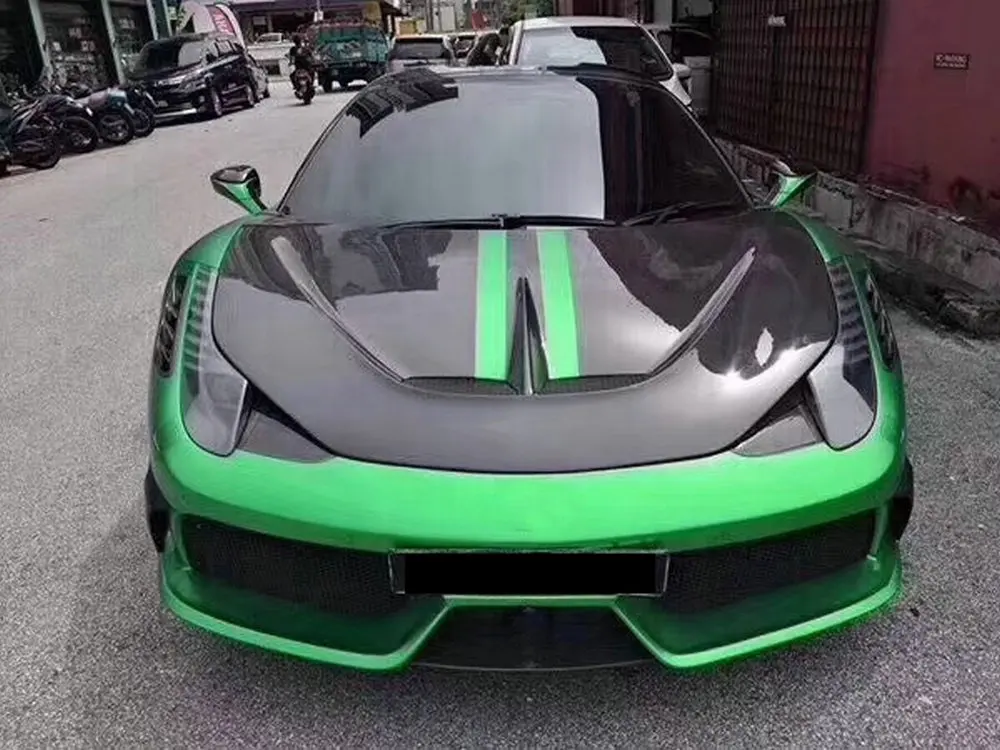 FRP/углеродное волокно комплект кузова автомобиля для Ferrari 458 передний