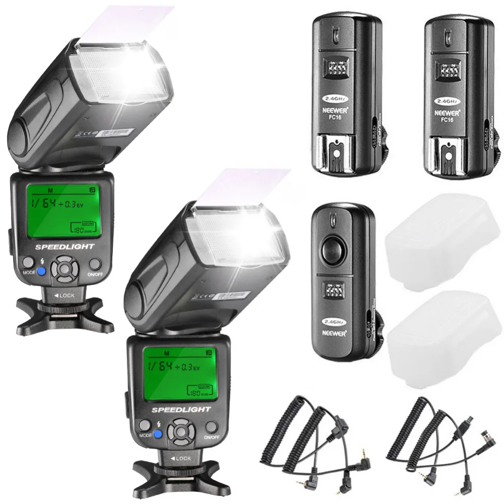 Neewer NW620 ручная Вспышка Комплект speedlite для цифровой зеркальной камеры Canon Nikon Panasonic