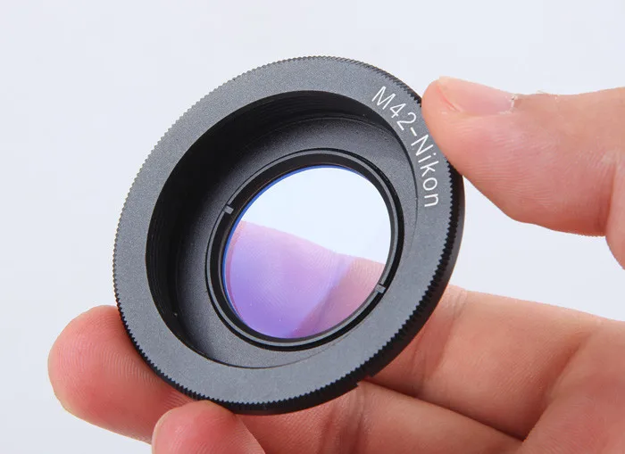 

Lens Adapter Ring for M42 Lens to AI Mount Adapter with Infinity Focus Glass for Nikon DSLR Camera D60 D80 D90 D700 D5000