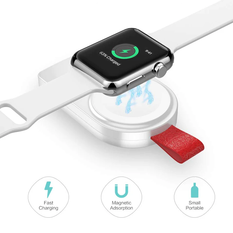 Портативное зарядное устройство для Apple watch Series 4 магнитный беспроводной зарядный