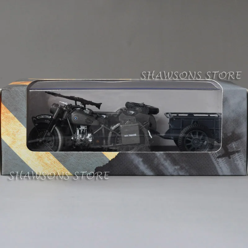 1:24 литая под давлением военная модель игрушки SS18 R75 Panzerfaust 30 коляска мотоцикл миниатюрная копия