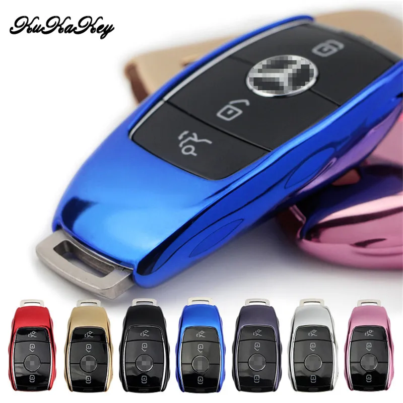 Kukakey ТПУ для Mercedes Benz E S Class E200 E260 E300 E320 W213 кошелек ключи колец Крышка чехла брелок