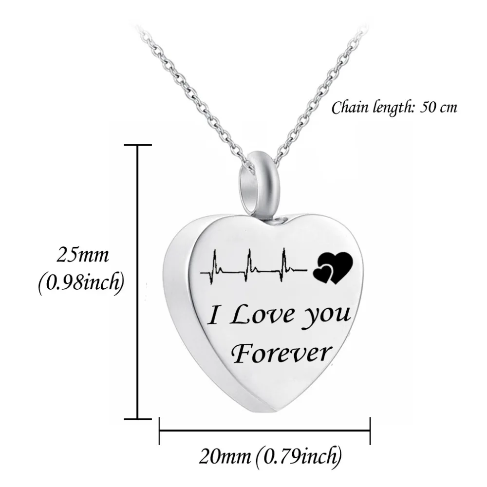I love forever камень рождения кристалл мемориал ожерелье для праха кремации
