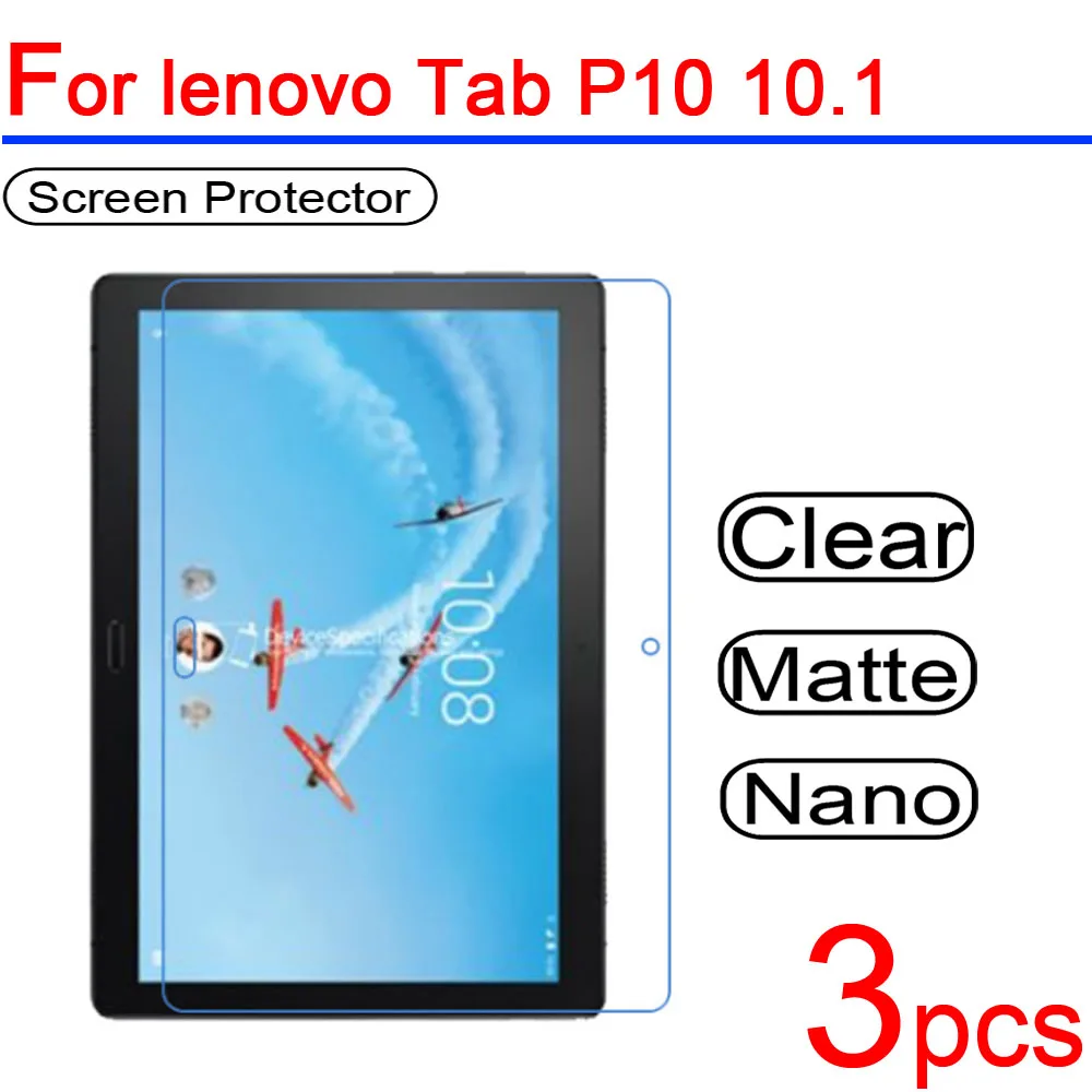 3 шт. ультра чистый мягкий ЖК-экран для lenovo TAB P10 M10 Защитная пленка для lenovo TAB V7 E7 E8 E10 P10 M10 пленка для планшета