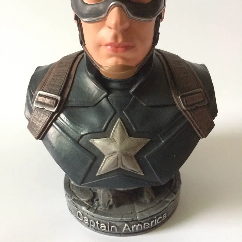 18 см Капитан Америка бюст с героем фильма Мстители: завершающей Steven Rogers статуя GK