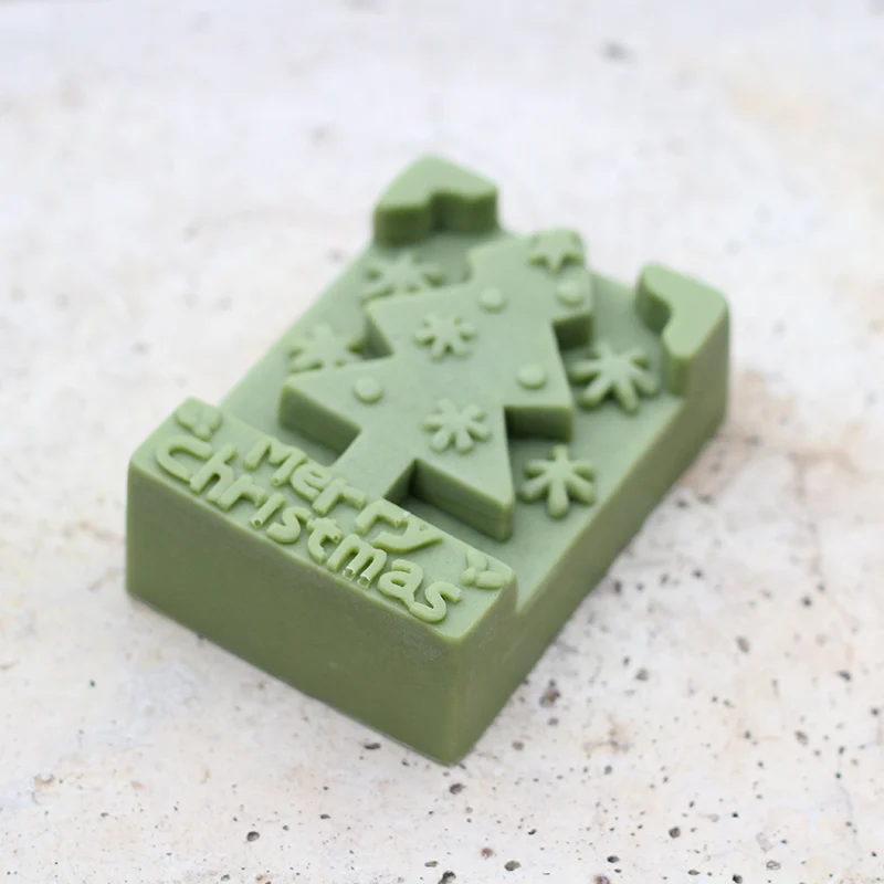 Christmas Tree Soap Silicone Mold for Candle DIY Decorating Tools Mould | Дом и сад