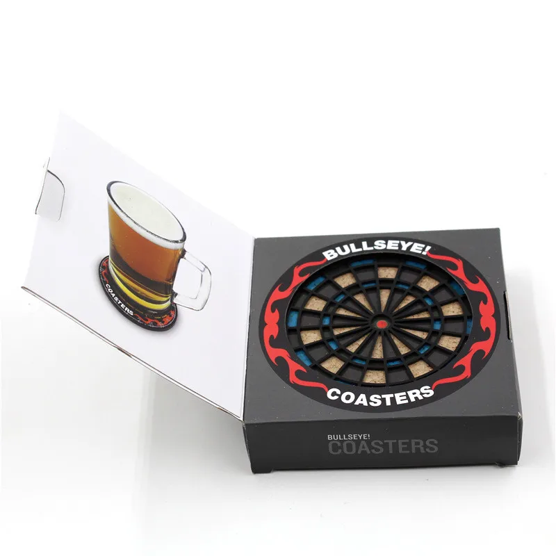 4pcs/Set Creative dart Drink Coasters Table Cup Mat Home Decor Coffee Placemat Tableware Gadgets 301-0219 | Дом и сад