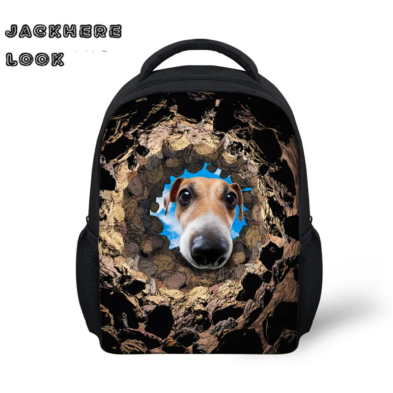 JACKHERELOOK Preppy Style Schoolbags French bulldog Shoulder Bag 12 Inch Mini Children Toddler Backpacks Boys Girls Satchel New | Багаж и