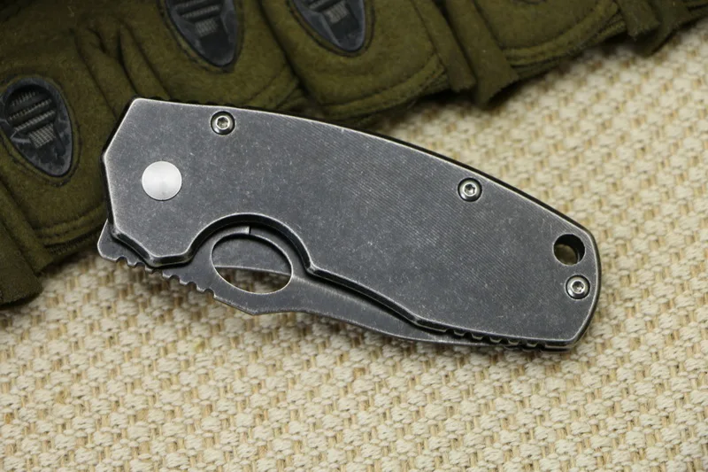 Enlan EW105 черный складной нож 8Cr13Mov лезвие стальная ручка Открытый Отдых EDC