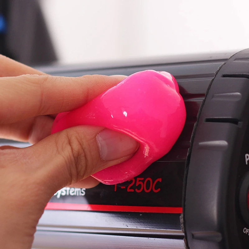 Очиститель автомобильный клей интерьерная панель вентиляционное отверстие на выходе приборная панель Пыль для ноутбука губка для удаления грязи волшебный инструмент для очистки отправка случайный