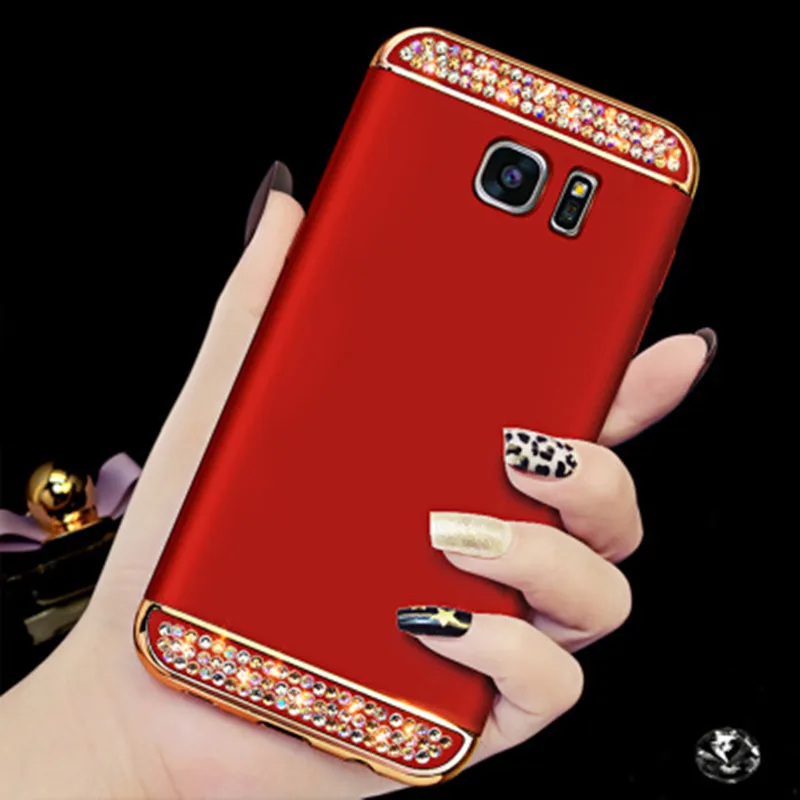 Гибридный чехол с кристаллами для Samsung Galaxy S6 S7 Edge S8 S9 A6 A7 2018 A50 A10 note 9 J5 J7 J2 Prime 2016 A5 2017