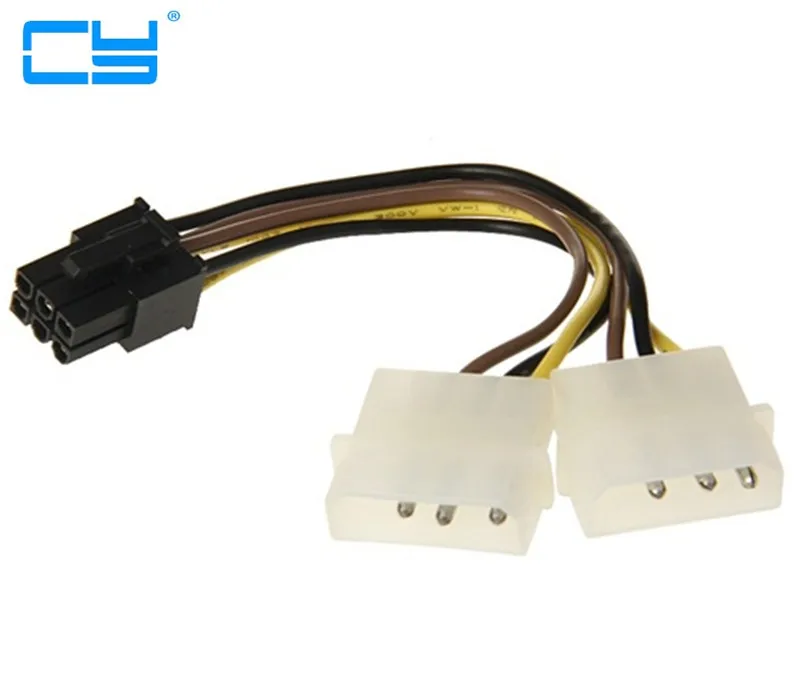 IDE жесткий диск 4 p до 6 PCI e Express pcie pci express Видеокарта кабель питания p|video card power|cable