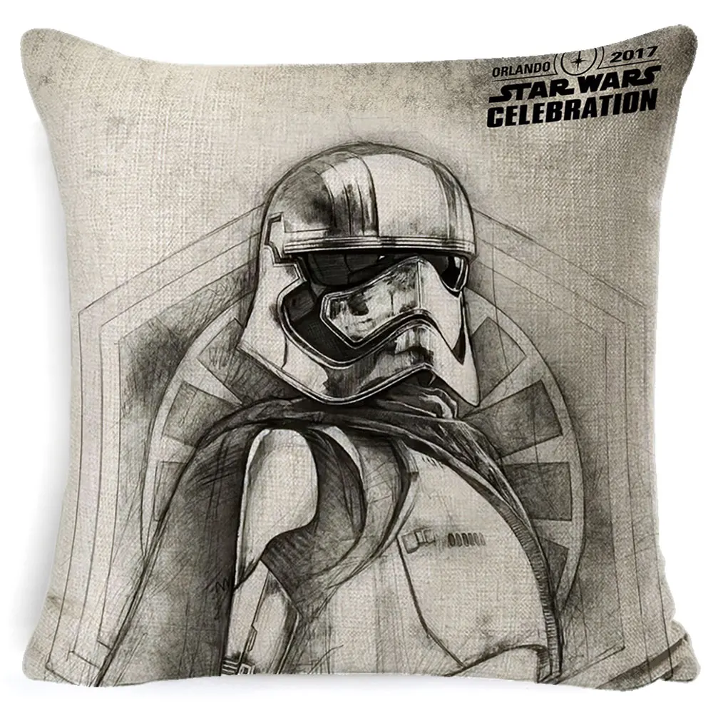 Чехлы для подушек Star Wars ручная роспись йода Дарт Вейдер splter Art наволочка для автомобильной подушки декоративное белье для дивана Бежевый наволочка