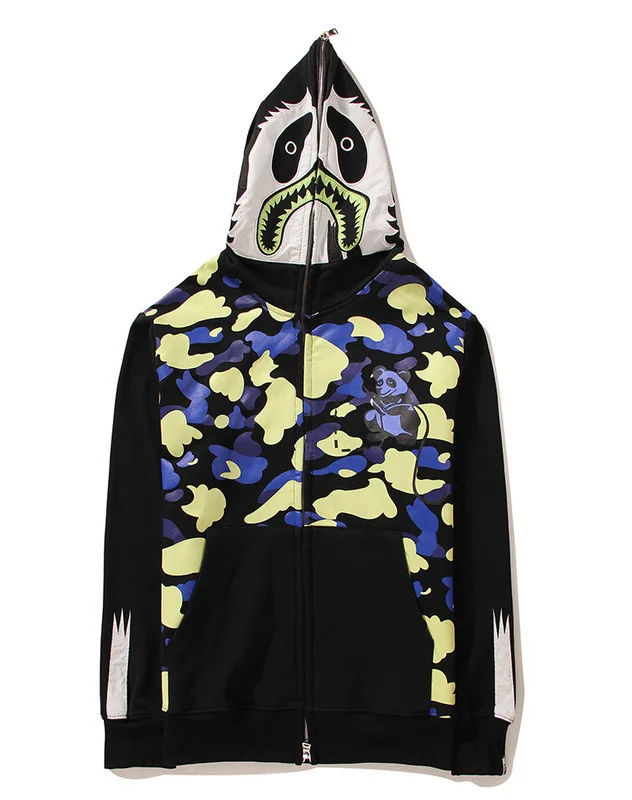 harajuku bape shark hoodie for men 
