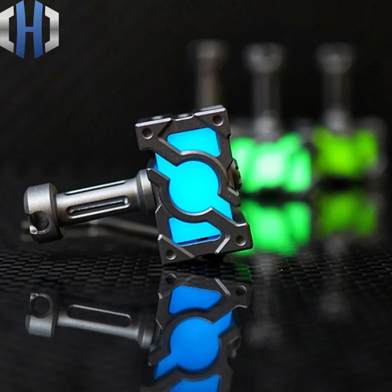 EDC Titanium Energy Hammer TurboGlow Luminous Material Knife Pendant Tritium Tube Beads | Украшения и аксессуары