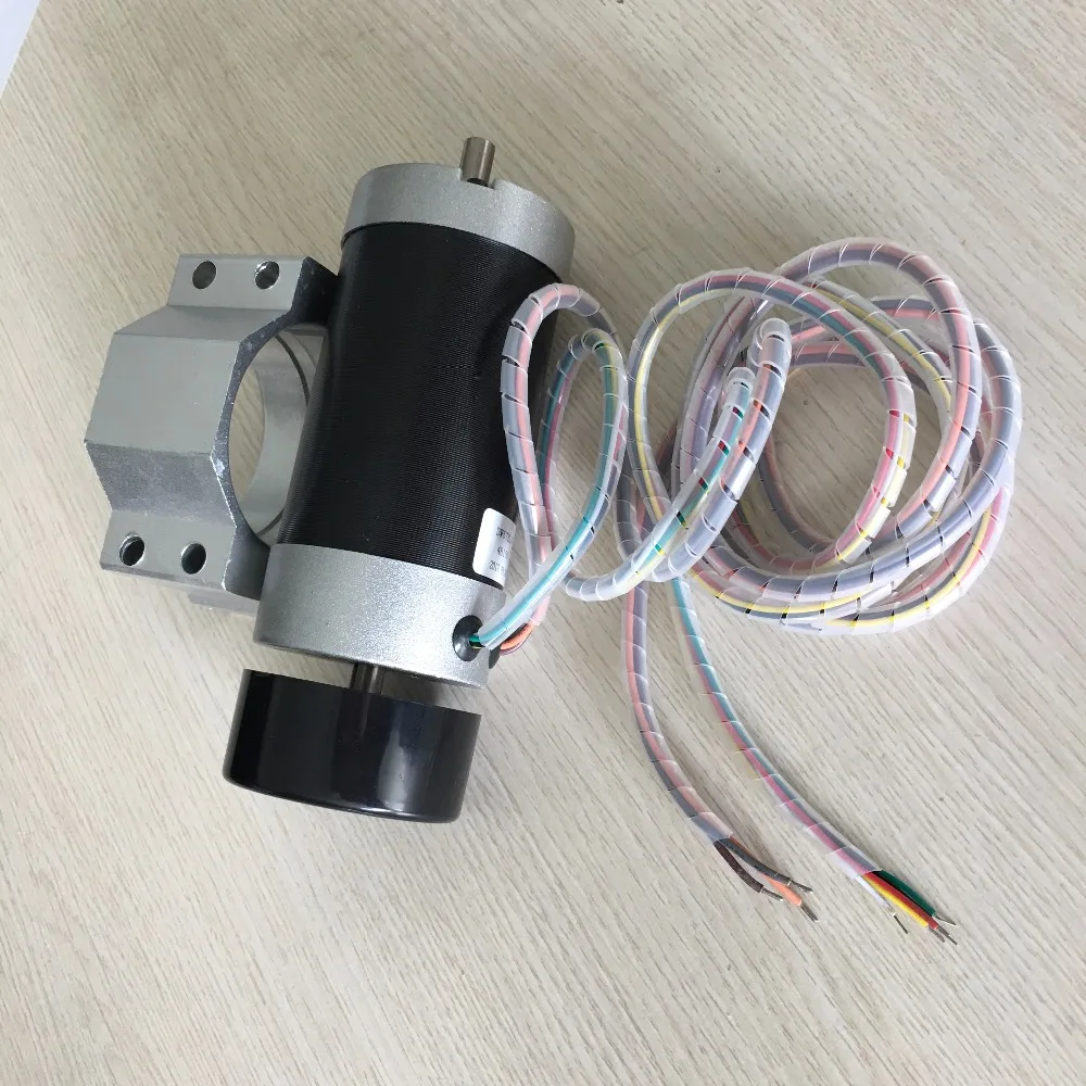48V 500W brushless High Speed Spindle Motor CNC Carving Milling Air cold + Mounting bracket with screw | Обустройство дома