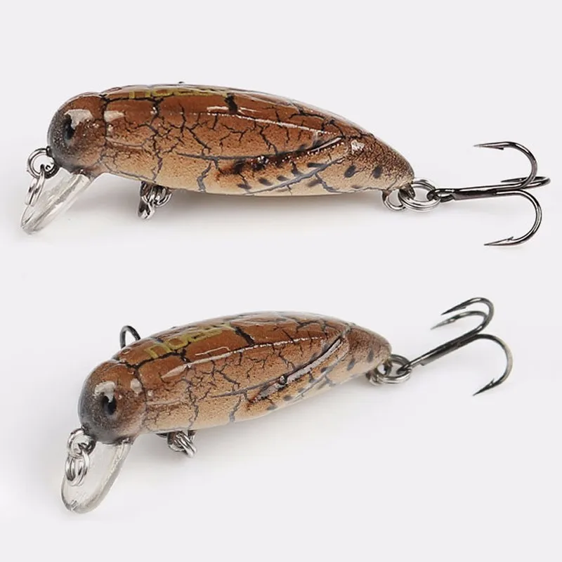 

NOEBY Insect Bait 37mm 2g Fishing Lures Sinking 0-0.3m Isca Artificial Para Pesca Leurre Dur Peche Freshwater Fishing Wobblers