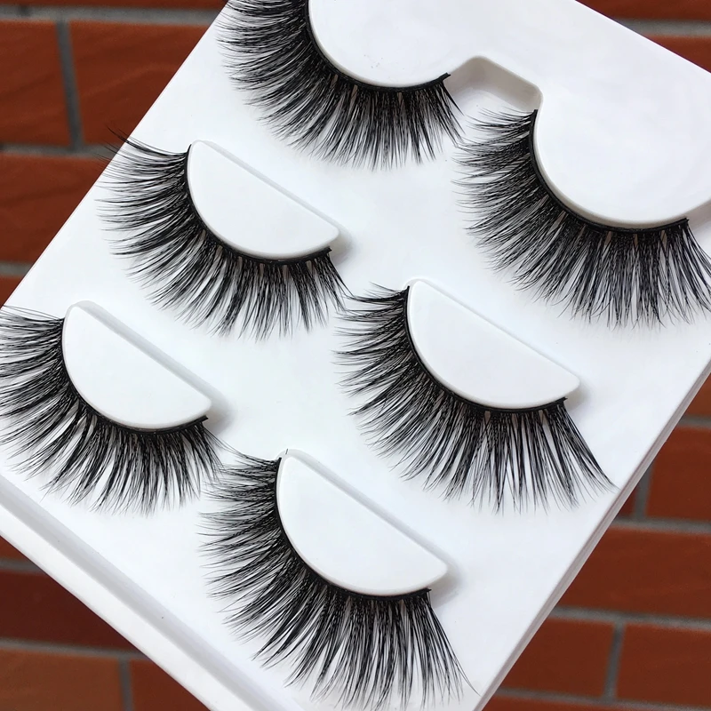 010 Winged Cross False Eyelashes 3D Three-dimensional Natural Long Cotton Thread Fake Dating Smoked Makeup Eye Lashes | Красота и
