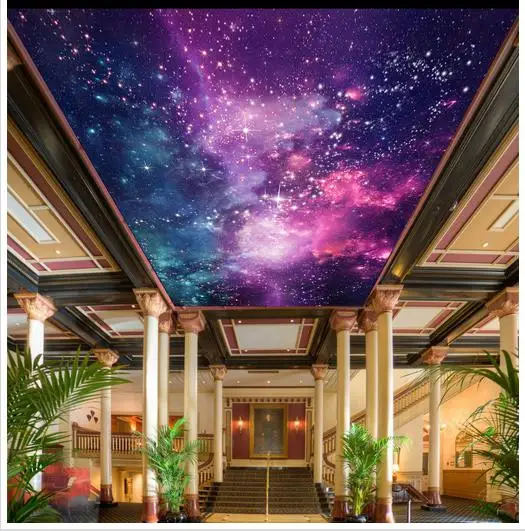 Индивидуальные фотообои 3d потолочные обои Hd zenith star sky universe в пространстве для