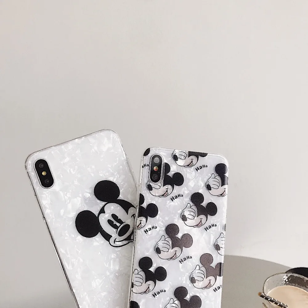 Блестящий чехол для телефона с изображением Микки из мультфильма iPhone 7 8 Plus