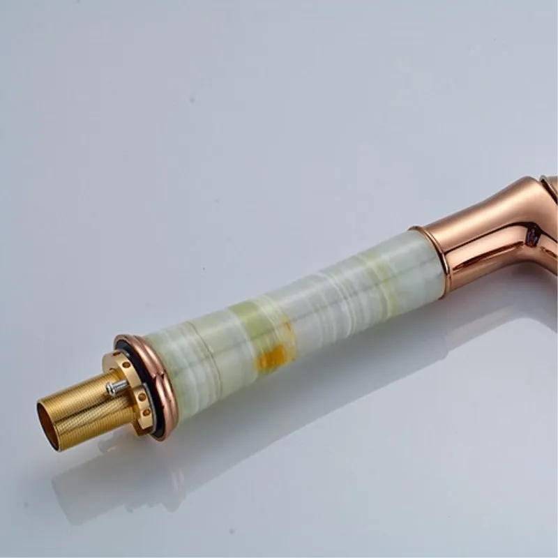 COROTO новый кран для раковины с розовой Золотой Одной ручкой смеситель ванной