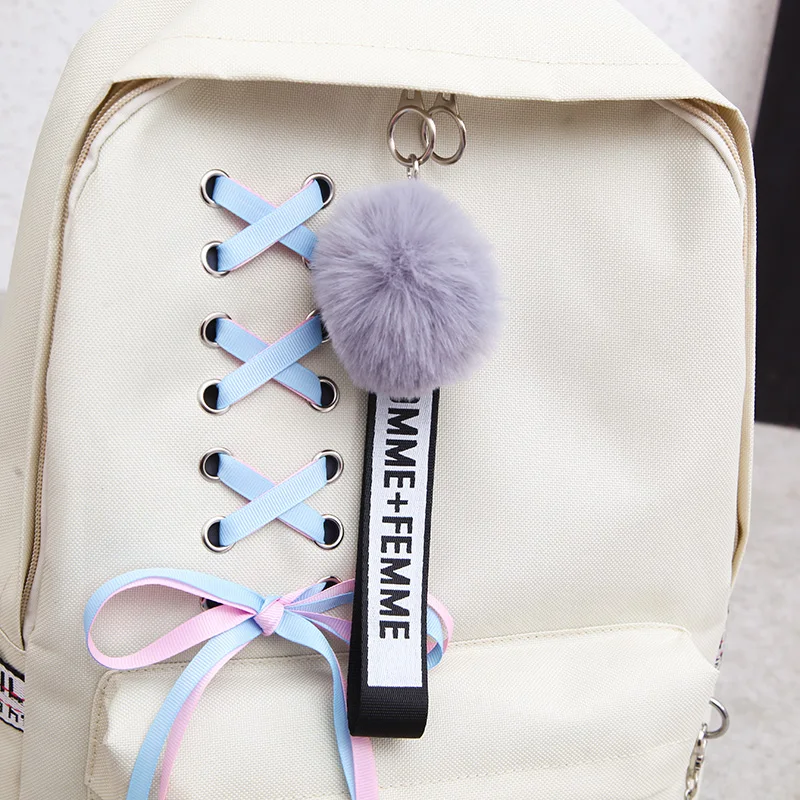 Модный рюкзак для девочек 5 шт./компл. школьный девочек-подростков | Багаж и сумки