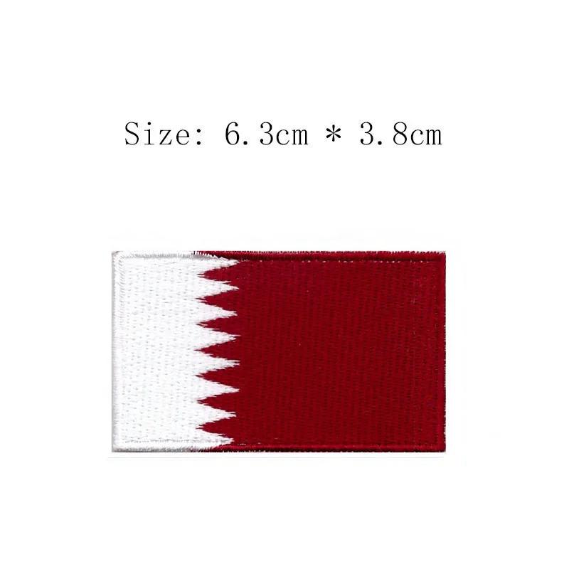 Qatar вышивка флаг патч город Доха Эмблема для мотоциклетной куртки пальто оптовая