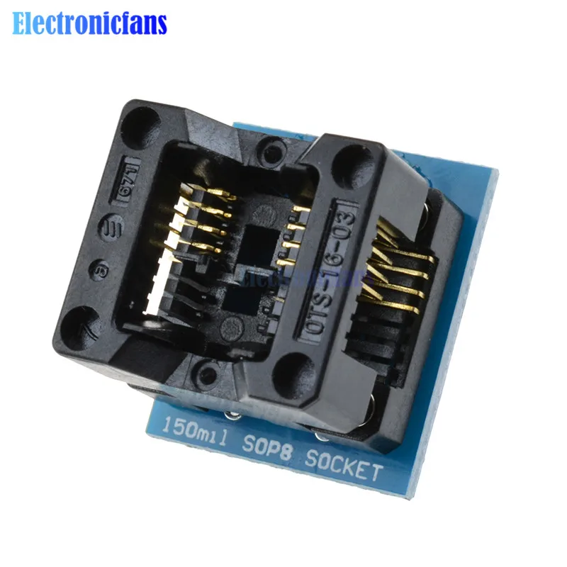 1 шт. 150mil SOIC8 SOP8 К DIP8 адаптер программатора EZ гнездо модуля преобразователя