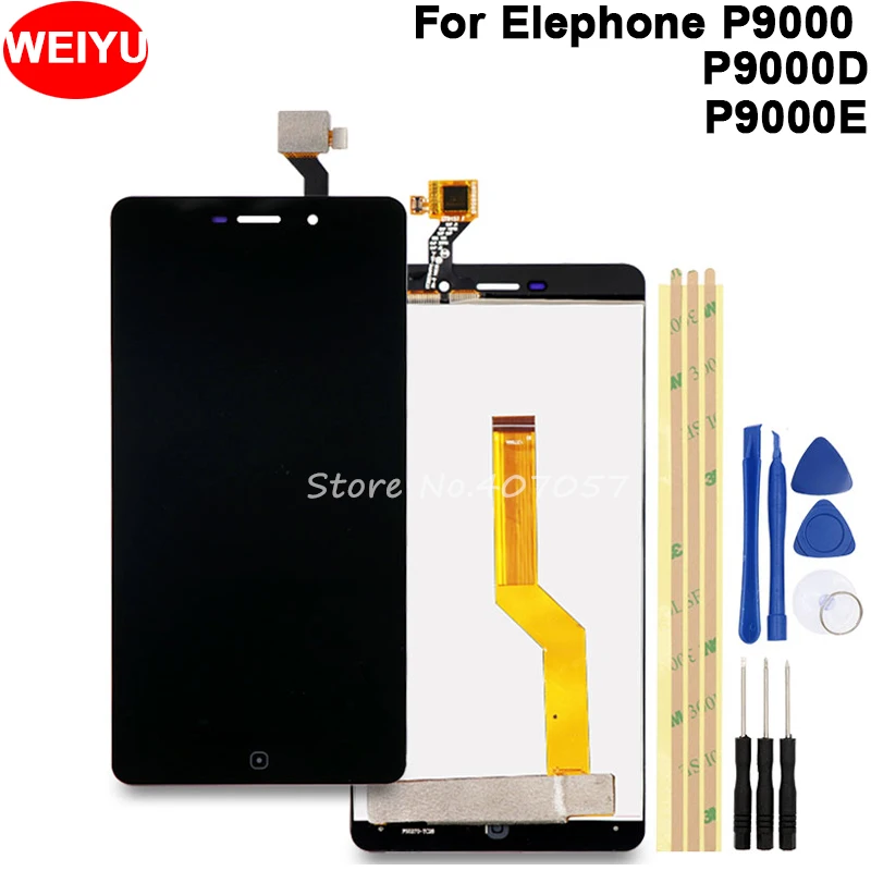 5 дюймов для Elephone P9000 P9000D P9000E ЖК-дисплей + кодирующий преобразователь сенсорного