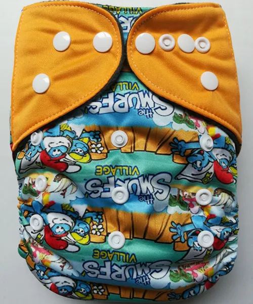 

6 шт., Детские многоразовые подгузники с бамбуковыми вставками