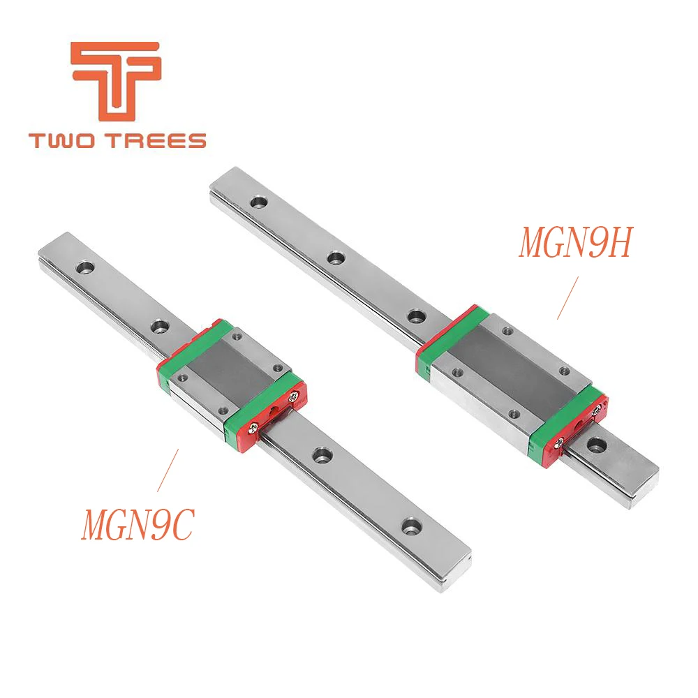 MGN9H 9C линейной направляющей 9 мм 100 150 200 250 300 350 400 450 500 550 600 мм линейные рельсы+ MGN9H или MGN9C Блок ЧПУ 3D-принтеры