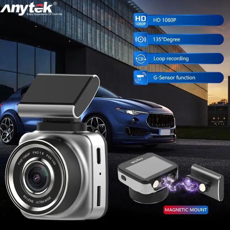 Anytek Q2N 2 0 &quotэкран мини Автомобильный видеорегистратор камера Full HD 1080P 135 градусов