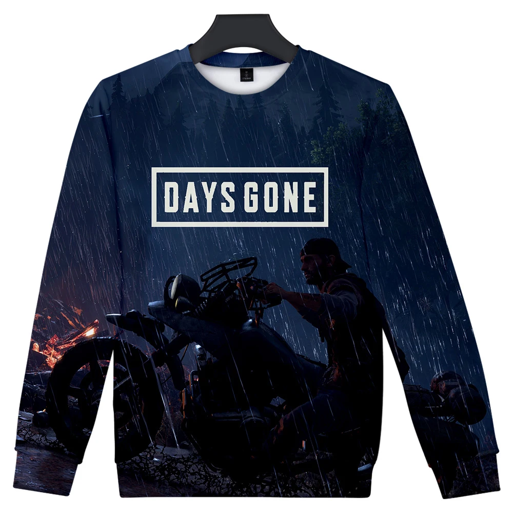 Модные days gone толстовка мужская Круглый воротник с длинными рукавами Толстовка days gone игры Harajuku топ с принтом в стиле хип-хоп толстовка
