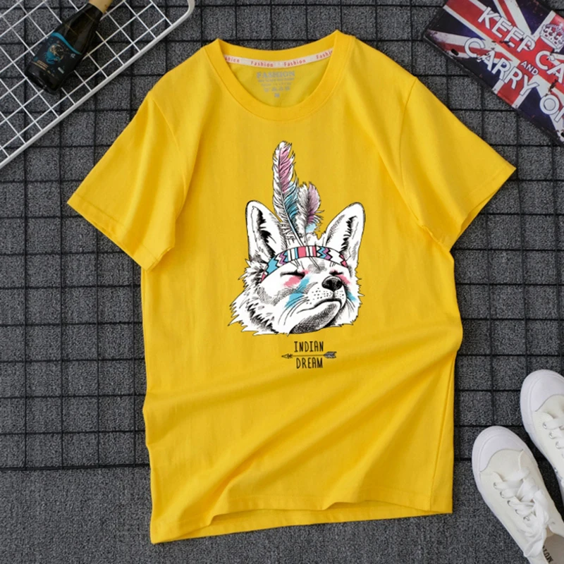 Top Women Summer Short Sleeves Tee Shirts Harajuku Cartoon Print Tshirt Cotton Ulzzang T-shirt Plus Size T Shirt | Женская одежда